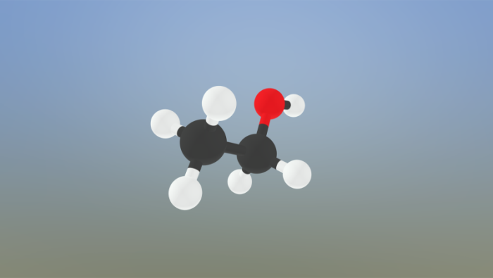 乙醇分子模型