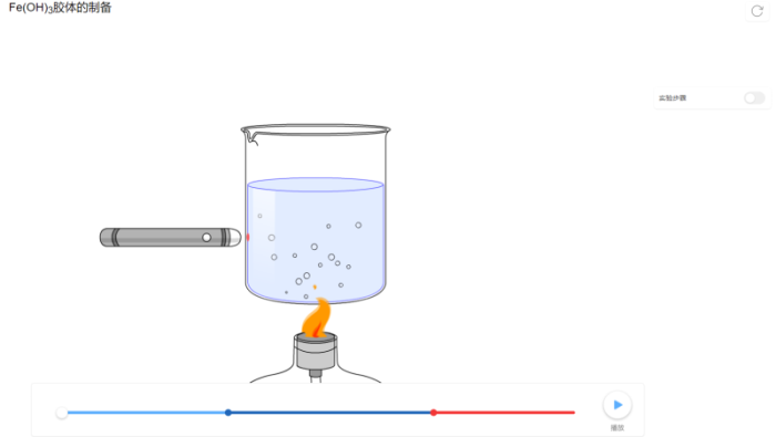 自研素材#化学#高中 通过微件的方式展现氢氧化铁的制备过程以及丁