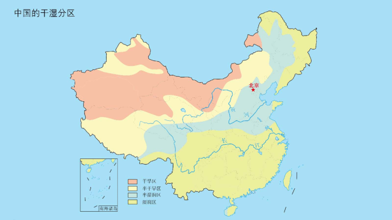 中国的干湿分区
