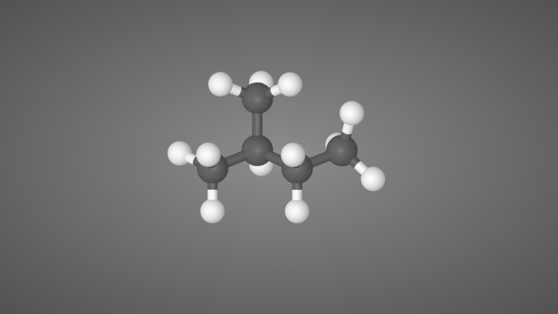 异戊烷分子结构模型