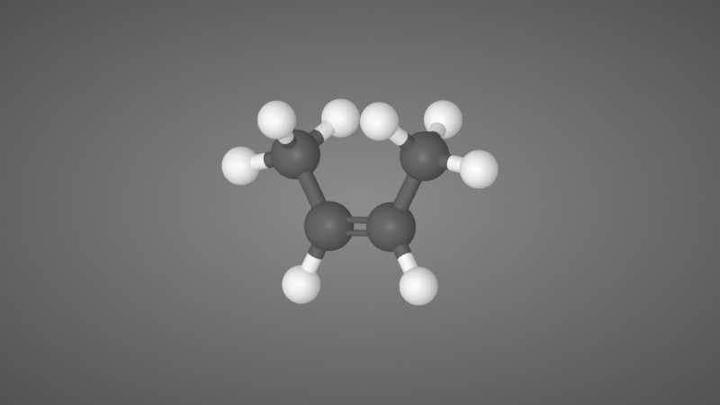 顺-2-丁烯分子结构模型
