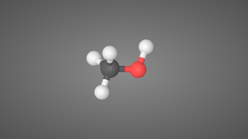 甲醇分子结构模型