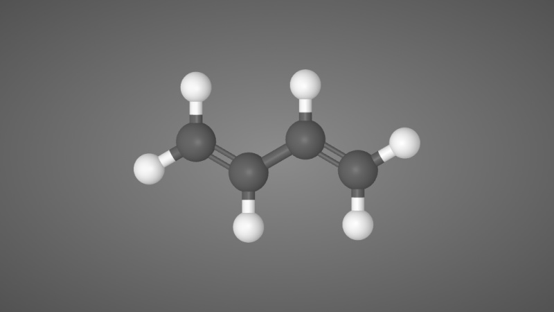 1,3-丁二烯分子结构模型