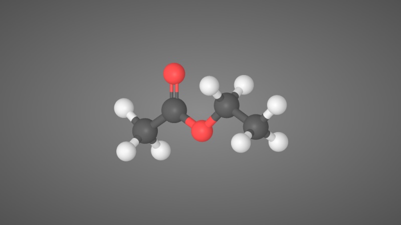 乙酸乙酯分子结构模型