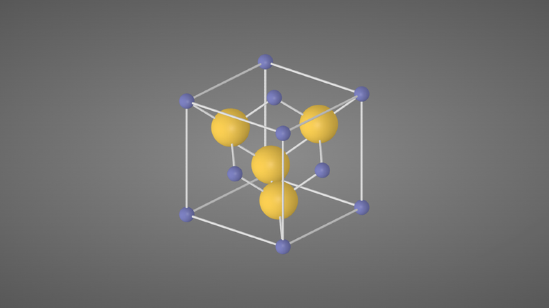 >> 分享 收藏 点赞               通过3d展示了硫化锌晶胞的球棍模型