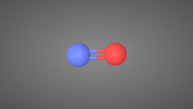 一氧化氮分子结构模型