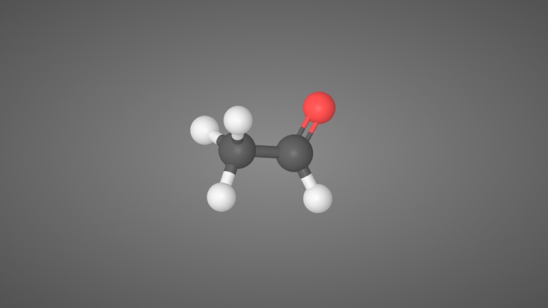 乙醛分子结构模型