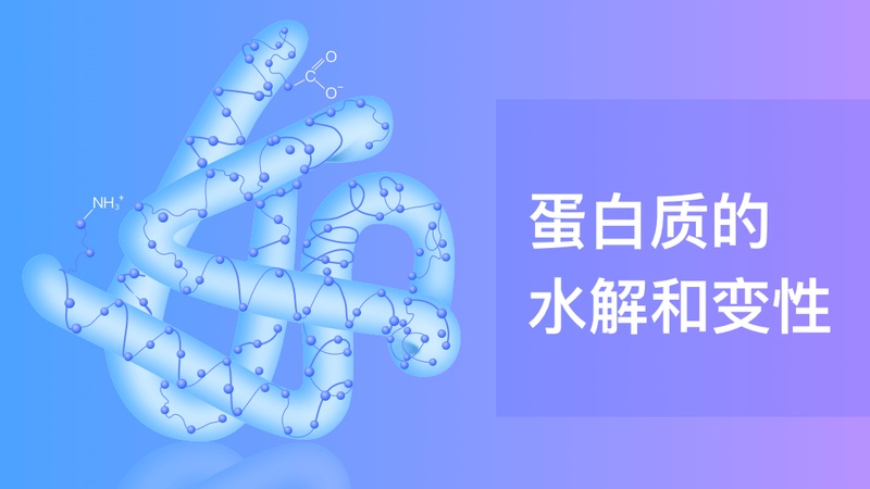 蛋白质变性海报图片