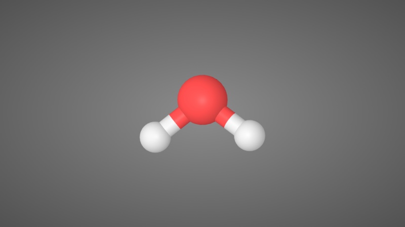 水分子结构模型